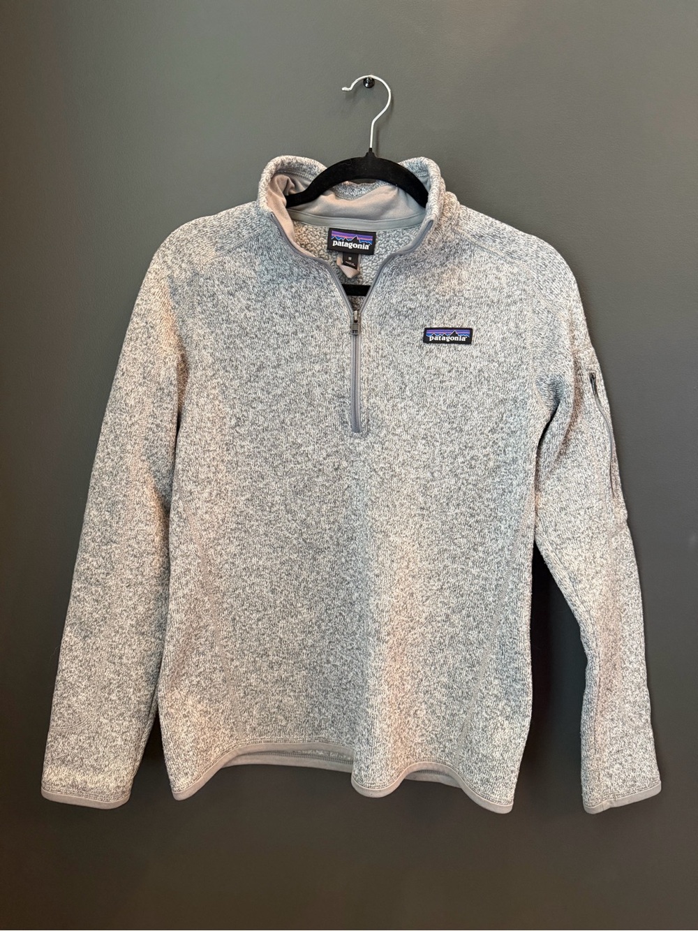 Patagonia Better Sweater 1/4 Zip Fleece Pullover Gray Women’s Medium